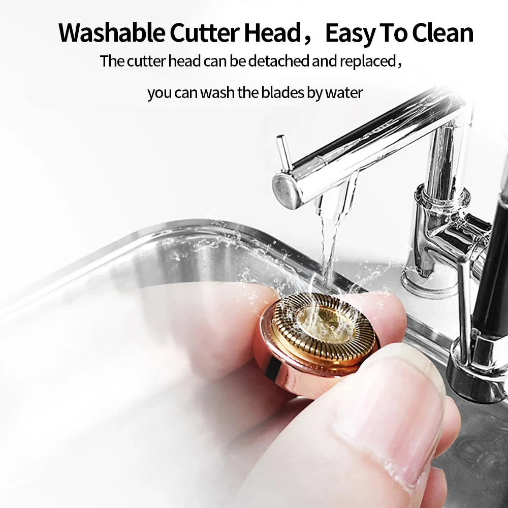 Effortless Beauty on the Go: Rechargeable Lipstick-Style Electric Shaver for Painless Facial and Leg Hair Removal